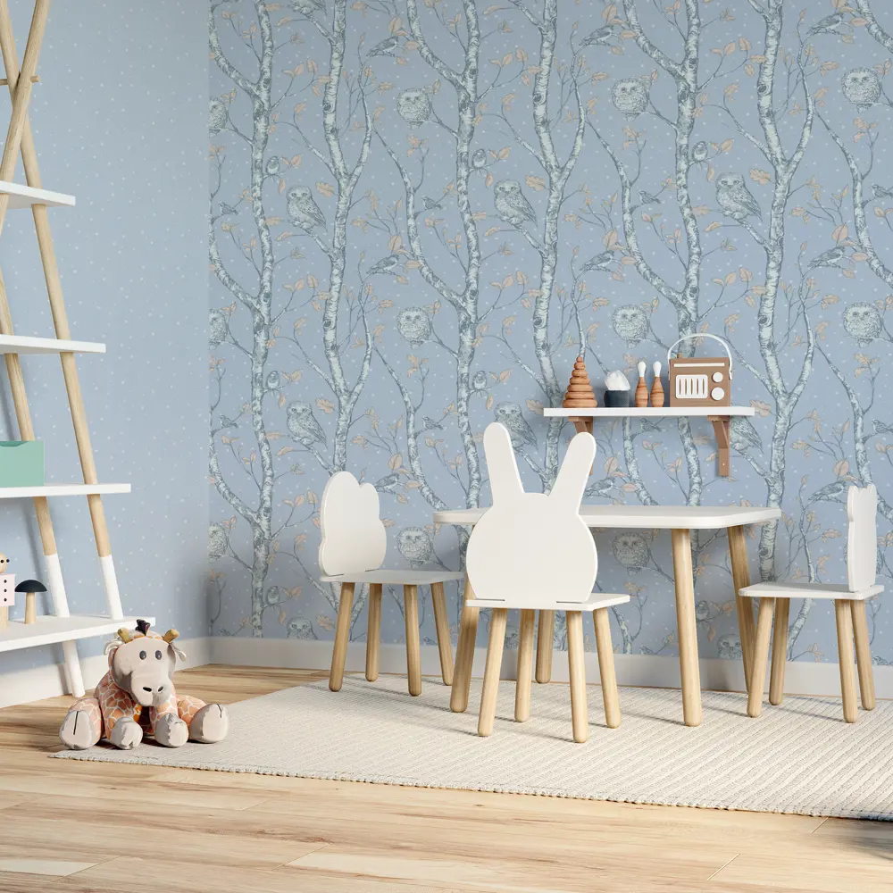 Обои флизелиновые Home Color Wonderful синие 1.06 м HC71534-16 светящиеся в темноте STLM-2002090 - Вид №6