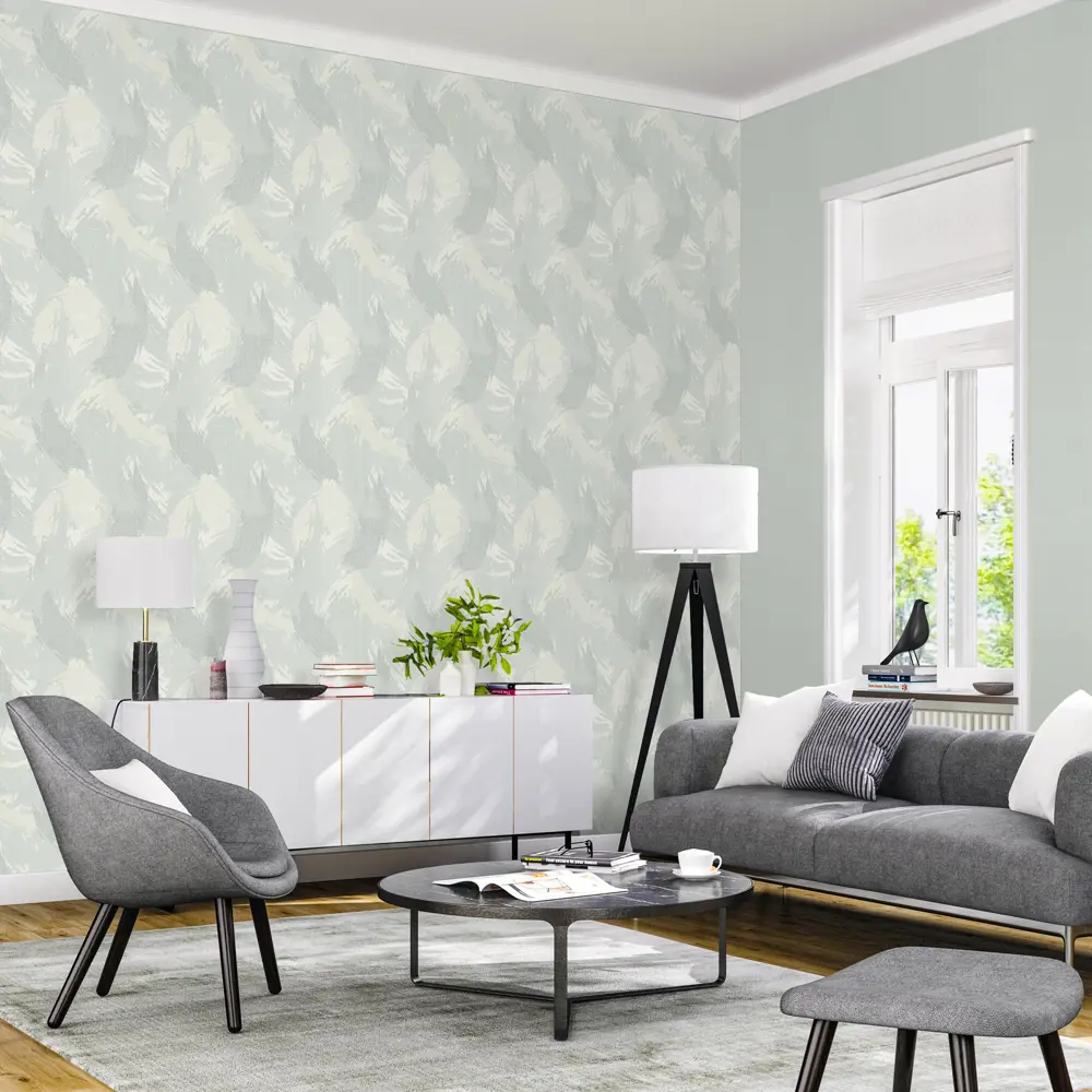 Обои флизелиновые Rasch Tendencia бирюзовые 1.06 м 975420 STLM-2207814 - Вид №3