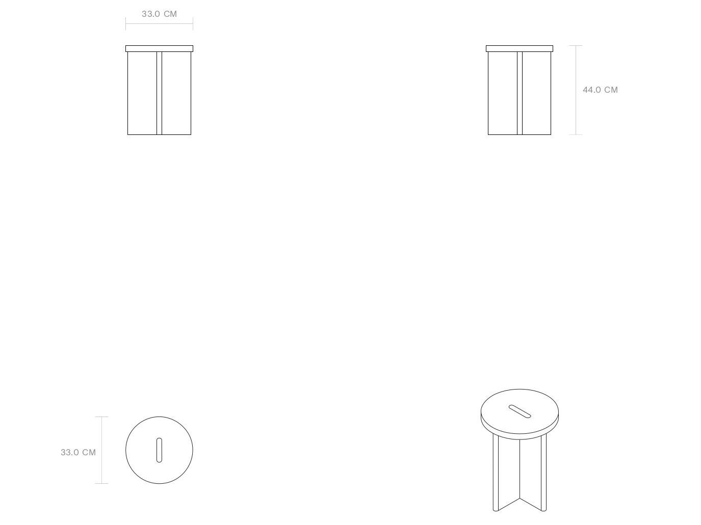 Деревянный низкий стул Phantom Hands X + L ARCH-00119409 - Вид №8