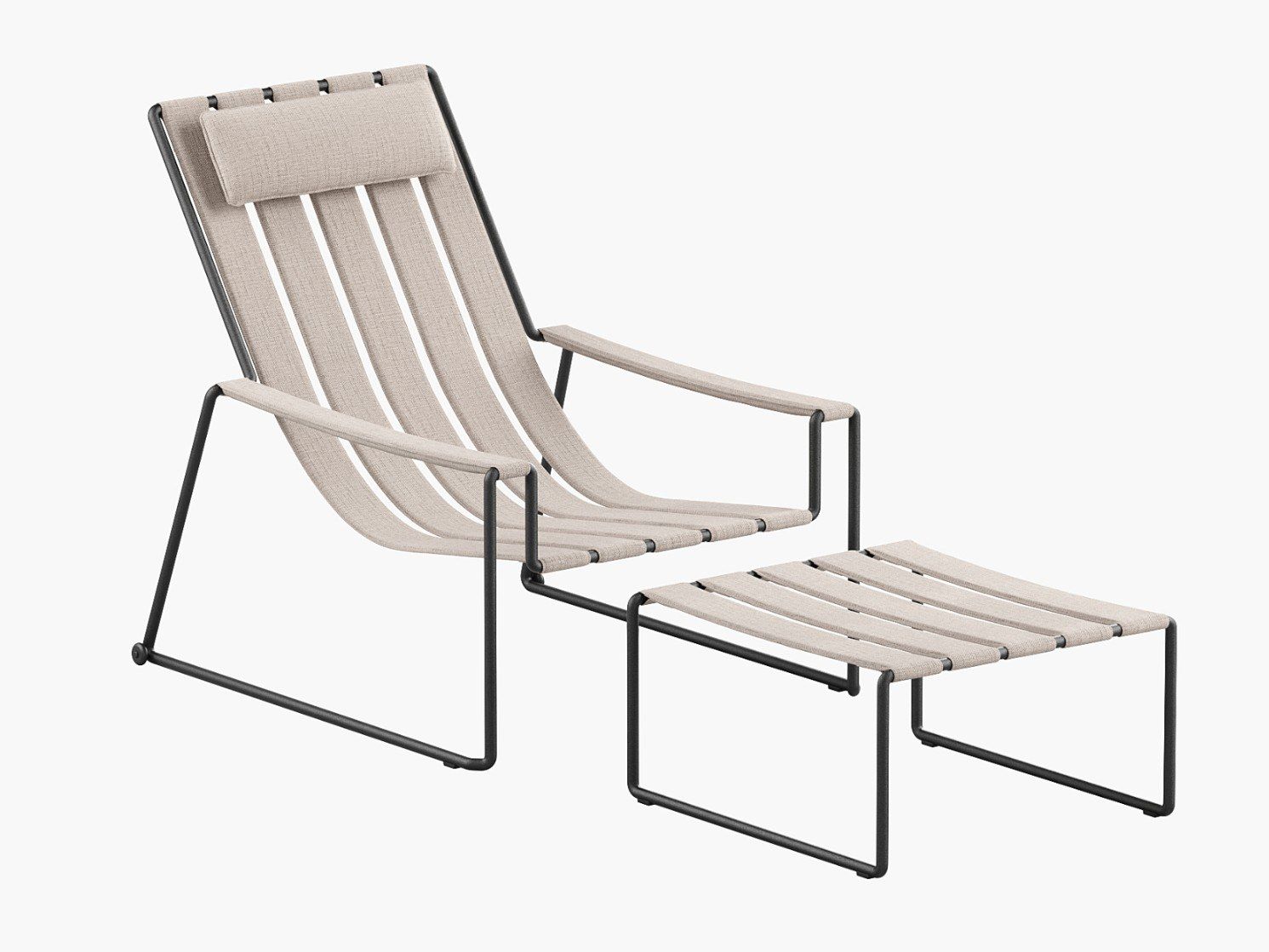 Ткань сани сад стул с подголовником Royal Botania Strappy ARCH-00076566 - Вид №13