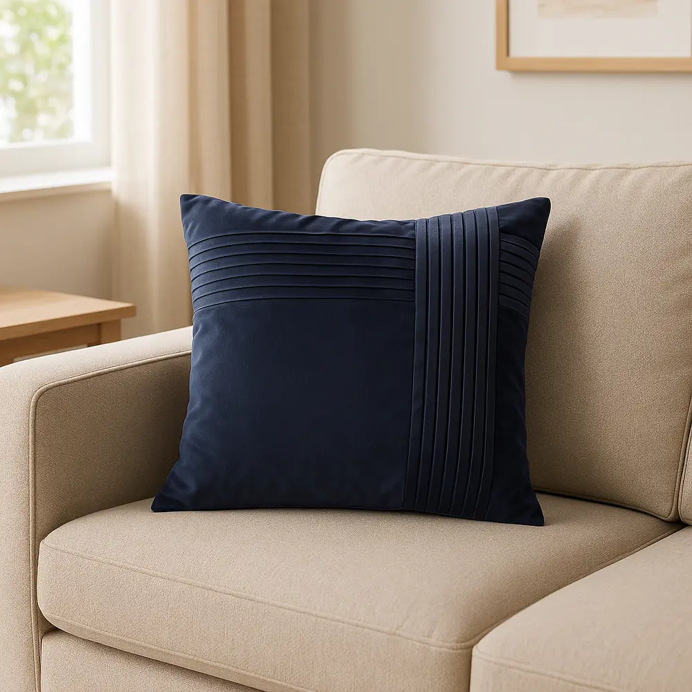 Подушка Римини 45x45 см цвет синий СТОЛИЦА ТЕКСТИЛЯ STLM-2182100 - Вид №2