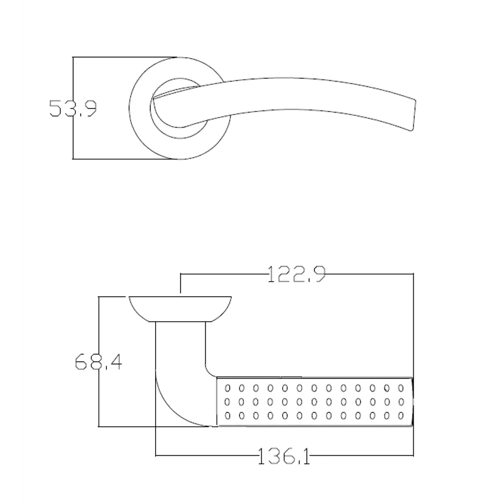 Дверные ручки EDSON EDS-16B-R1 в элегантном бронзовом исполнении 85167563 STLM-0059311 - Вид №3