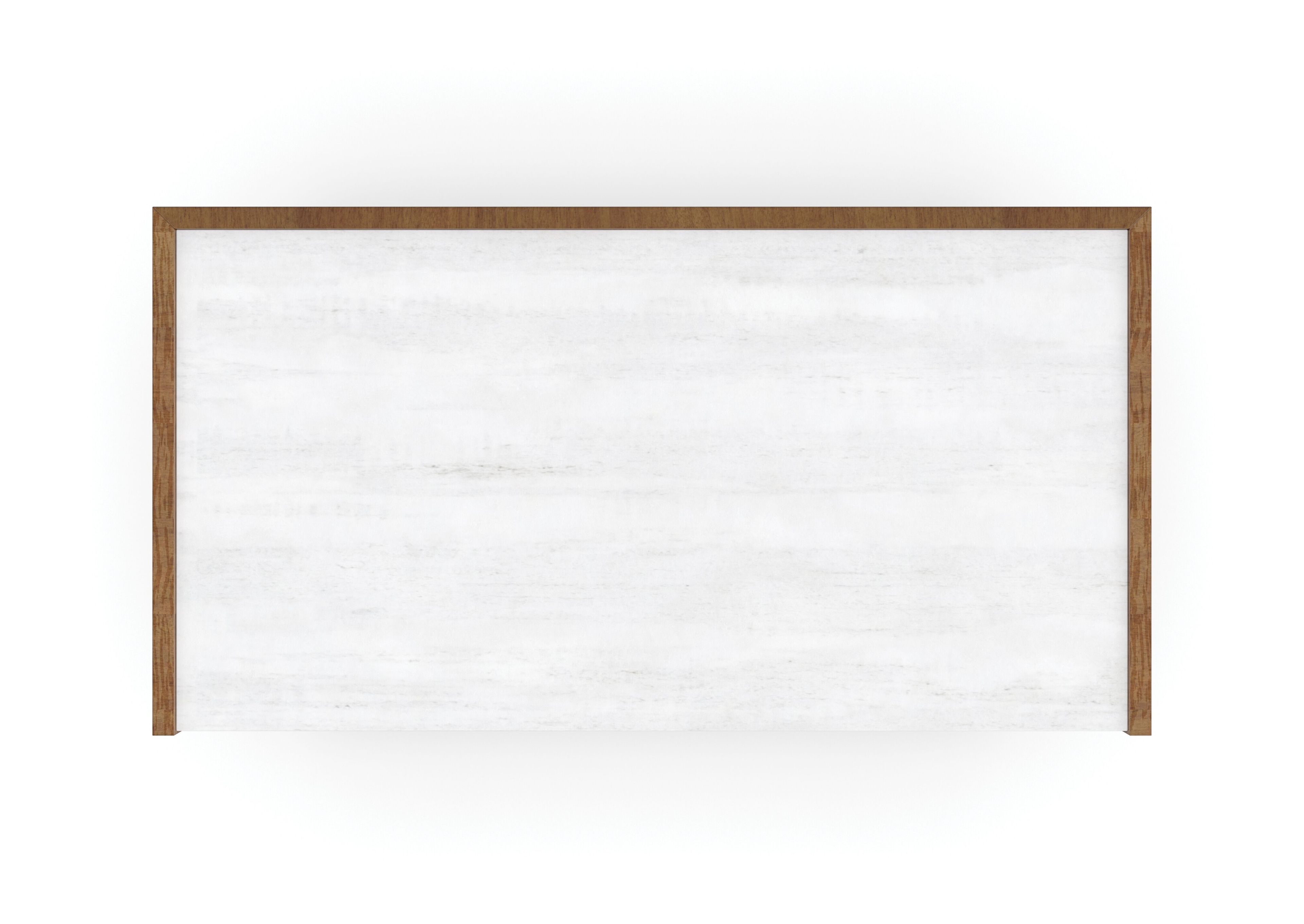 Деревянная прямоугольная тумбочка с ящиками и каменной столешницей Caracole Avignon ARCH-00025427 - Вид №2