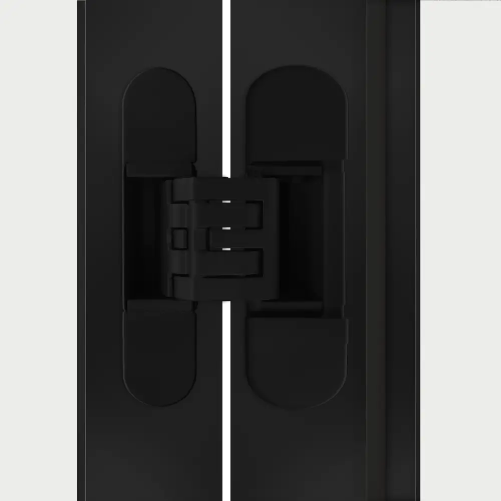 Дверь межкомнатная глухая с замком комплекте Invisible 70x200 см левая/правая черная алюминиевая кромка цвет белый 89382995 STLM-2077548 VELLDORIS  - Вид №3