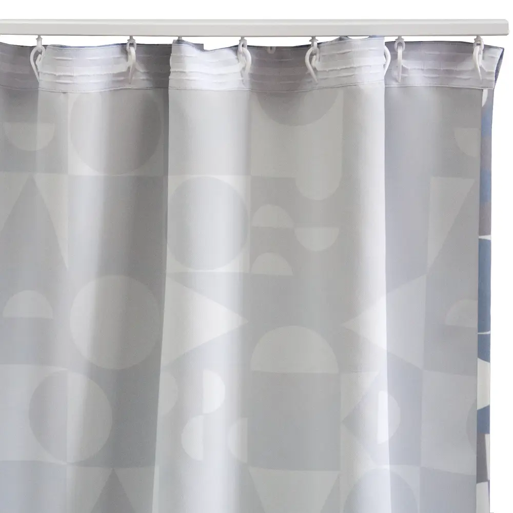 Штора на ленте Falma 140x280 см геометрия цвет серо-синий SEASONS STLM-2151541 - Вид №4