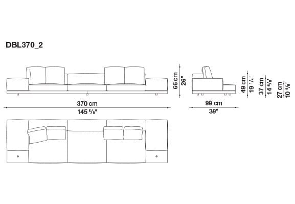 Кожаный диван B&B Italia док ARCH-00106863 - Вид №10