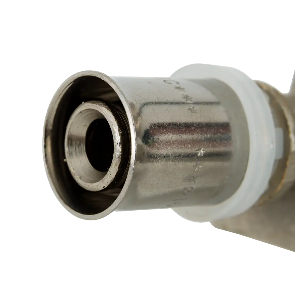 Тройник комбинированный Valtec 16x1/2"x16 мм ВР никелированная латунь VTM.234.N.160416 STLM-2128651 - Вид №1