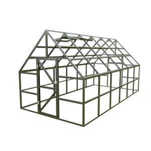 Теплица английская Upforming Челси 3x6x3м комплектация Classic оцинкованное покрытие