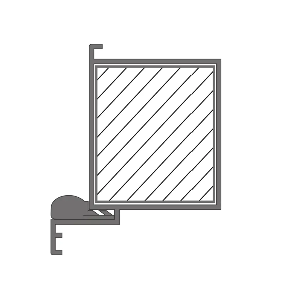 Дверная коробка с петлями в комплекте Invisible Opt 2100x59x45 мм цвет черный 89439084 STLM-2169782 Santreyd  - Вид №2
