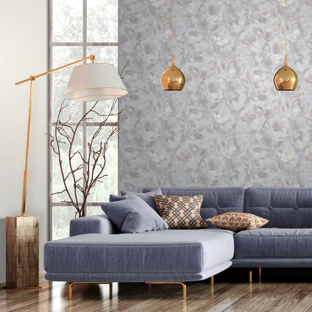 Обои флизелиновые Inspire Peony бежевые 1.06 м Bohemia 6 STLM-2000568 - Вид №3