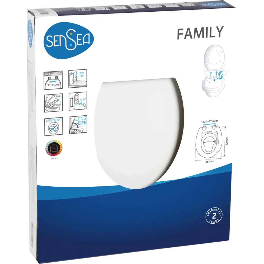 Сиденье для унитаза Sensea Family с микролифтом Без серии STLM-2127178 - Вид №11