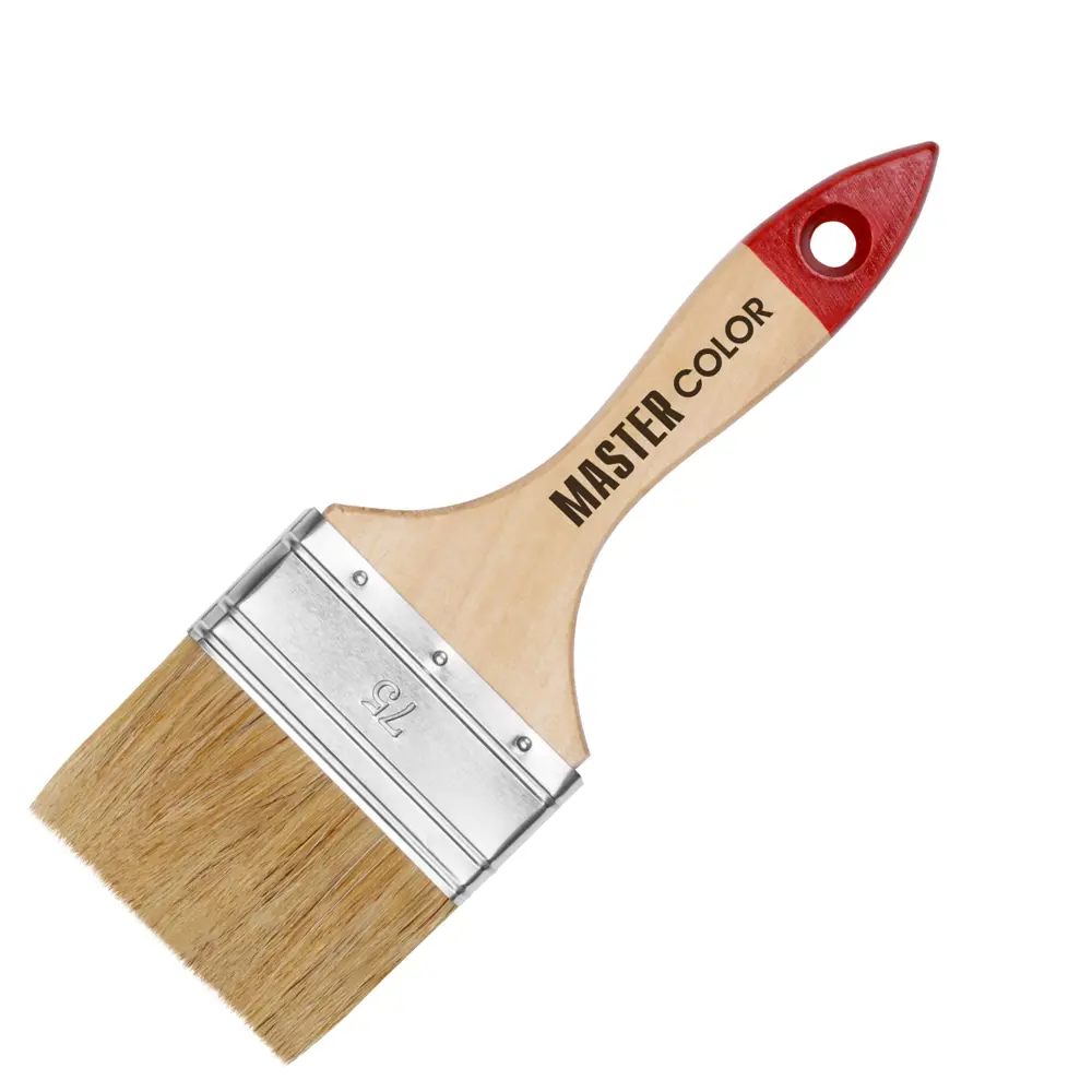 Кисть флейцевая Master Color 30-0015 натуральная щетина 75 мм STLM-2129518