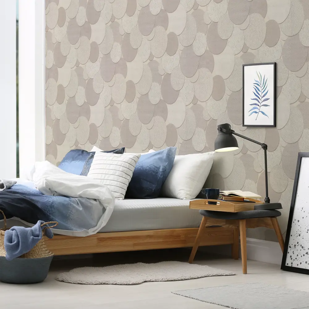 Обои виниловые Wall Decor Авалон бежевые 1.06 м 75101-22 STLM-2040837 - Вид №3
