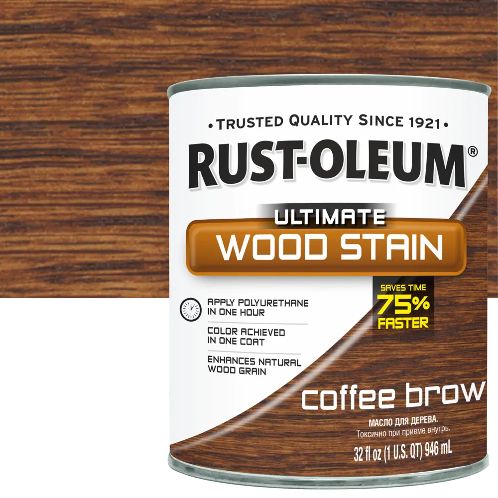 Масло тонирующее Ultimate цвет кофе мокко 0.946 л RUST-OLEUM STLM-2047005