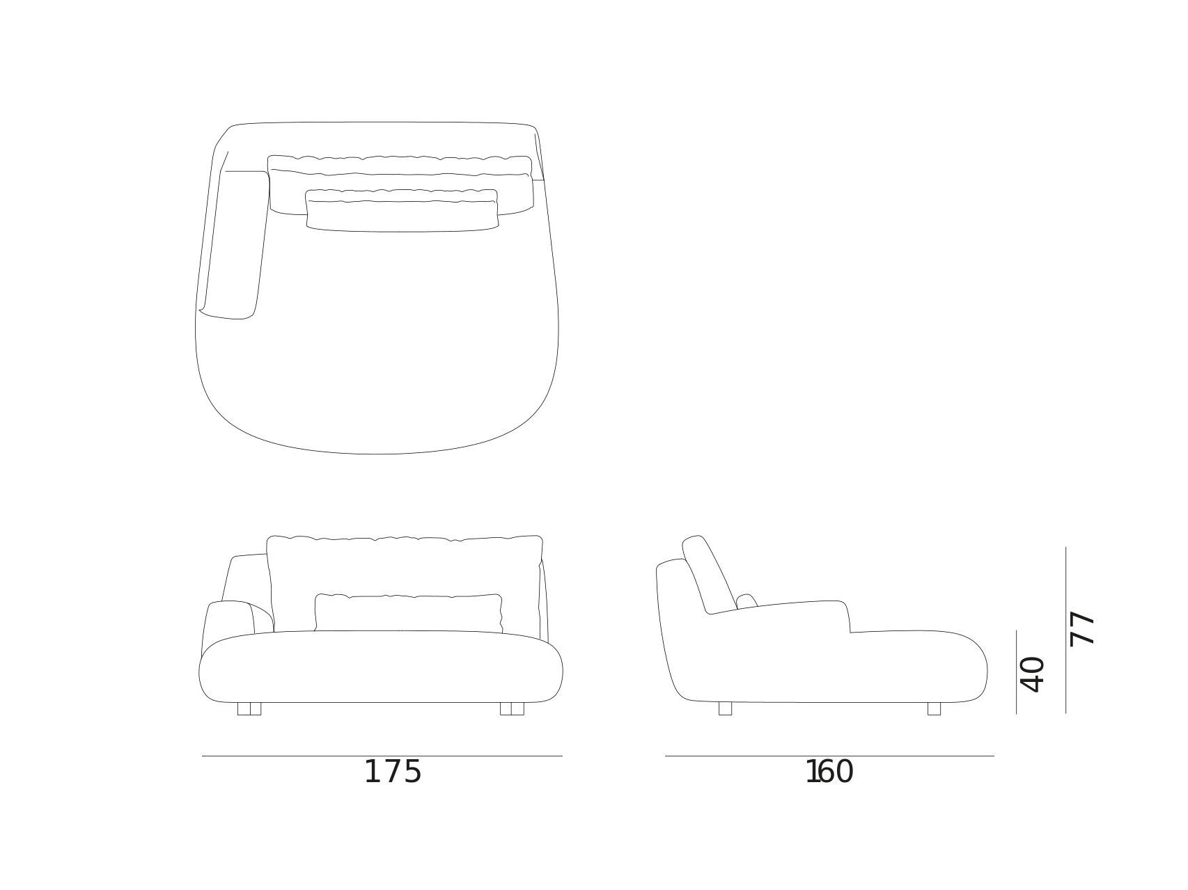 Ткань сад кровать Exteta Moonlight ARCH-00117879 - Вид №21