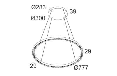 Затемняемый светодиодный подвесной светильник Deltalight Inform ARCH-00131045 - Вид №5
