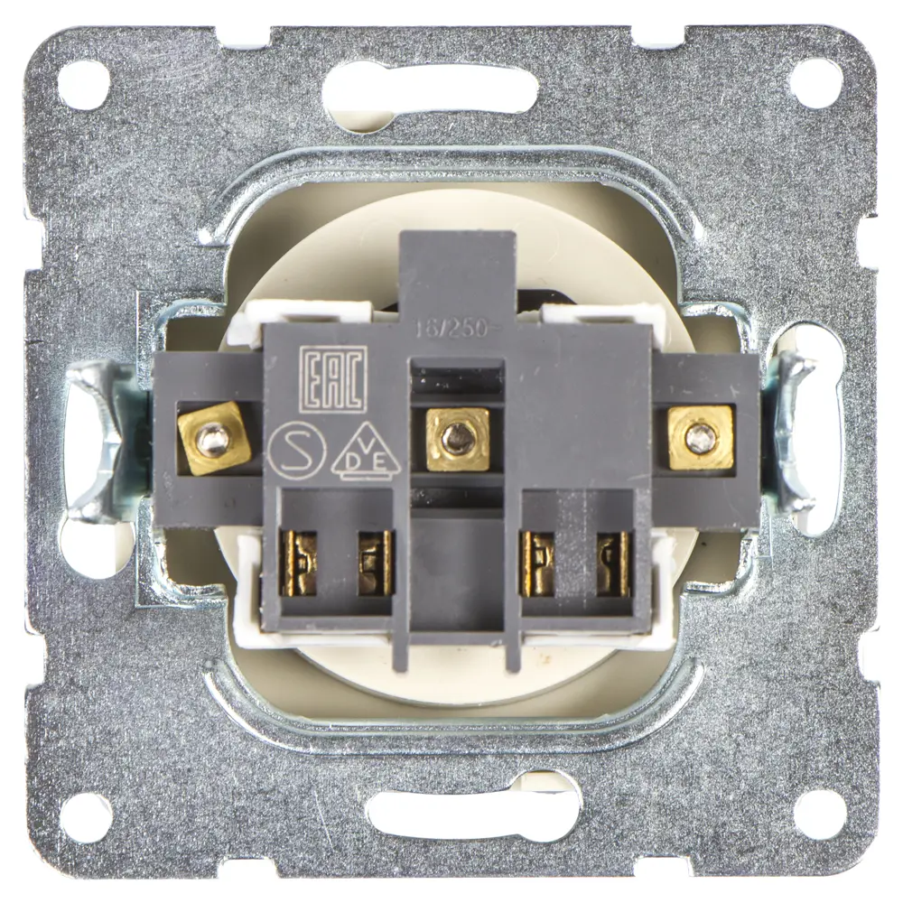 Розетка LK Studio LK60, без заземления, защитные шторки, цвет бежевый STLM-2069766 - Вид №1