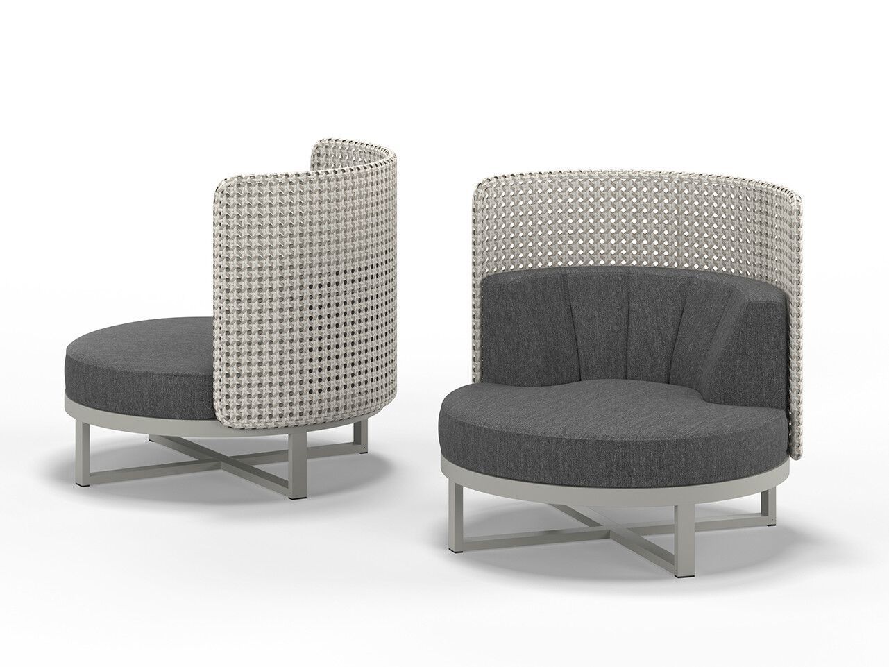 Тканевое садовое кресло с высокой спинкой и подлокотниками MAMAGREEN Munia ARCH-00056271 - Вид №1