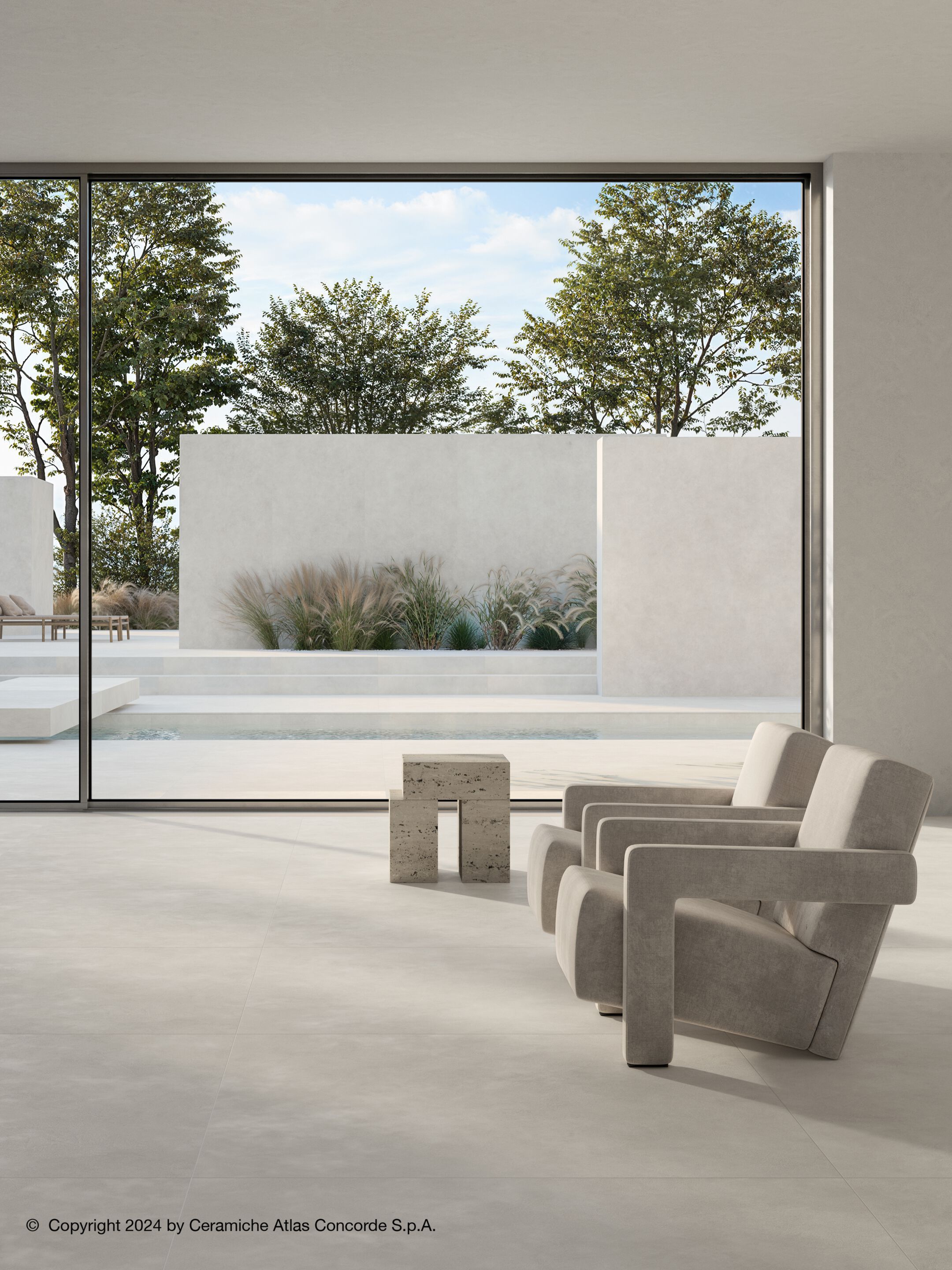 Пол / керамогранит с эффектом цемента Atlas Concorde Boost Expression ARCH-00072605 - Вид №42