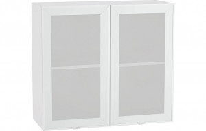 9101 Шкаф верхний с 2-мя остекленными дверцами Фьюжн-AL-01 (800) Vivat-мебель