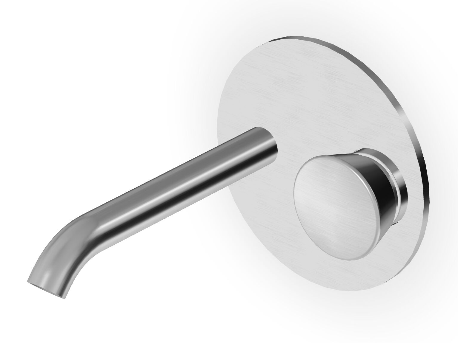 Смеситель для раковины с 2 отверстиями из нержавеющей стали с ограничителем расхода Zucchetti Sablier ARCH-00115778 - Вид №1