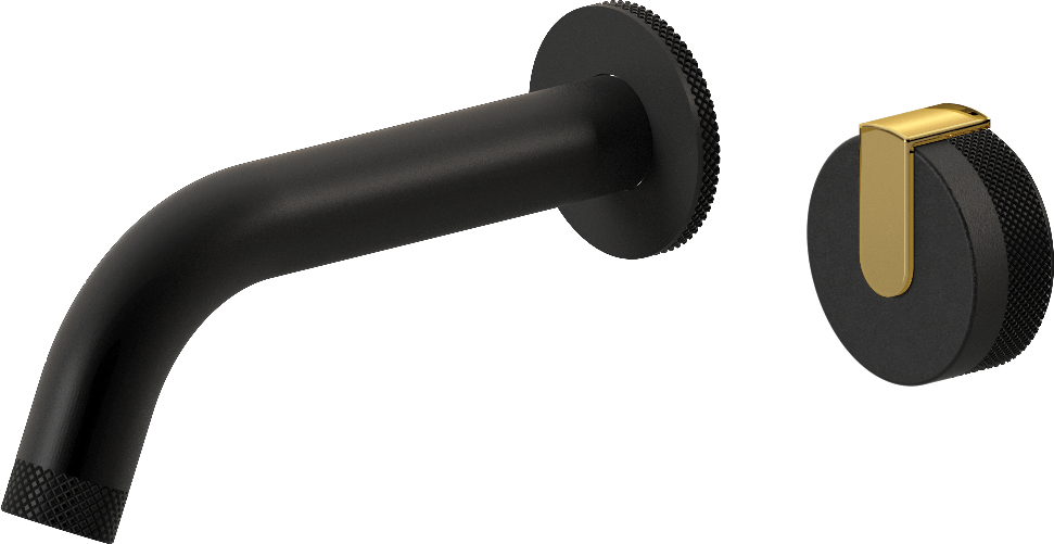 E-11535-R1BK-L1AU-MBK Настенный прогрессивный смеситель скрытого монтажа для раковины GRAFF MOD+