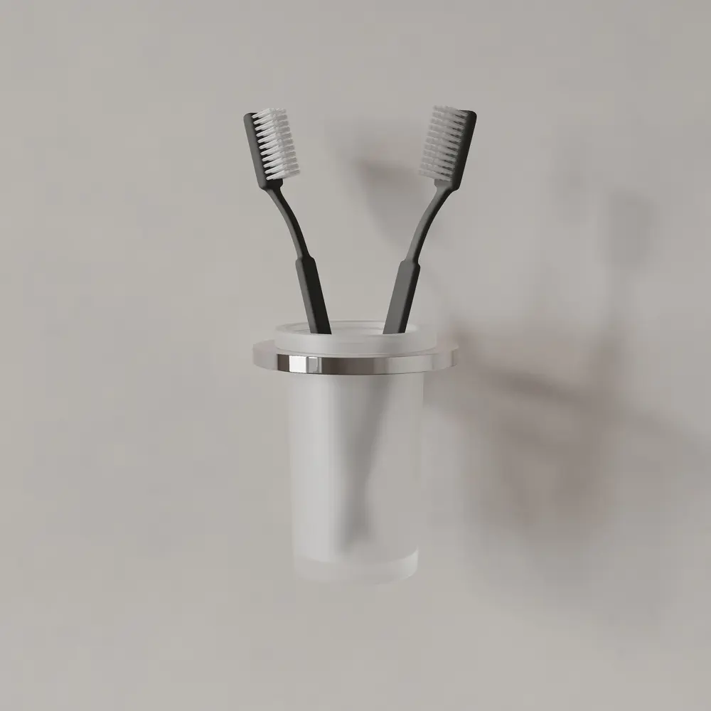 IDDIS Lahta - Настенный стакан для зубных щеток в стильном хроме 89379387 STLM-1579585 - Вид №4