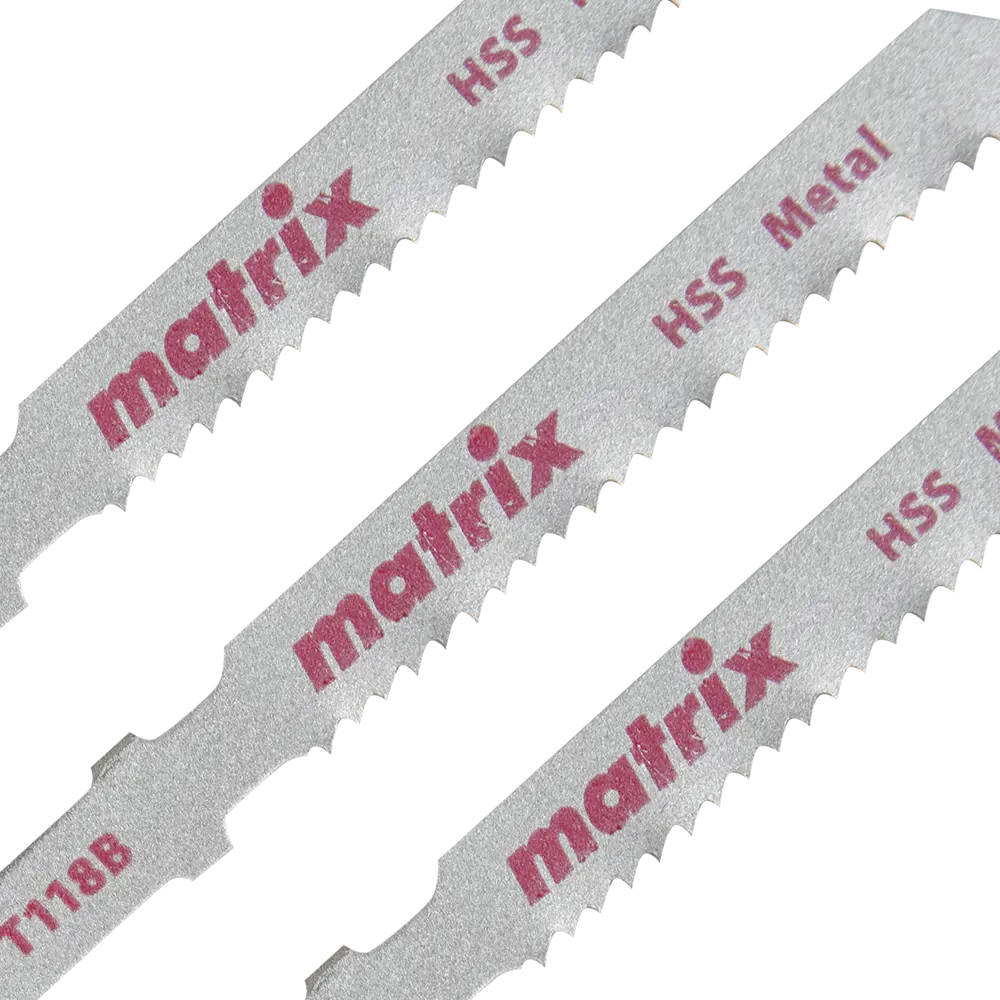 Пилка для лобзика по металлу Matrix T118B, 3 шт STLM-2137089 - Вид №1