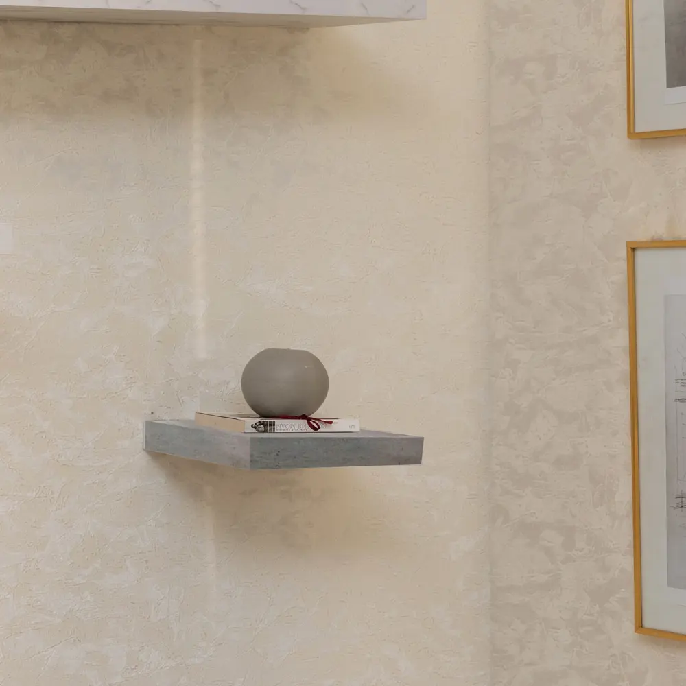 Полка настенная Spaceo Concrete 23x23.5 см МДФ цвет бетон STLM-2009390