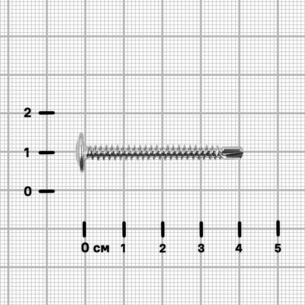 Саморезы по металлу Standers с пресс-шайбой со сверлом оцинкованные 4.2x41 25 шт STLM-2020836 - Вид №1