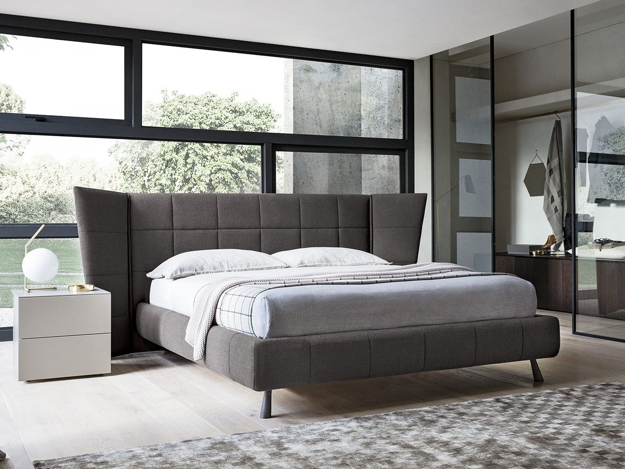 Двуспальная кровать для хранения ткани с мягким изголовьем Felis Bedstories ARCH-00113274