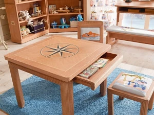 Caroti Квадратный деревянный стол Designed for kids