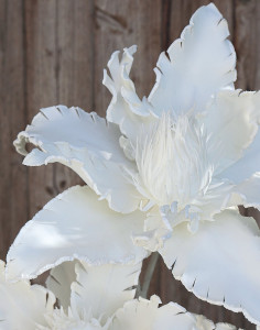 7939 700 a3 Искусственный мягкий цветок 'экзотика', 2 цветка, 85 см, чистый белый H-andreas