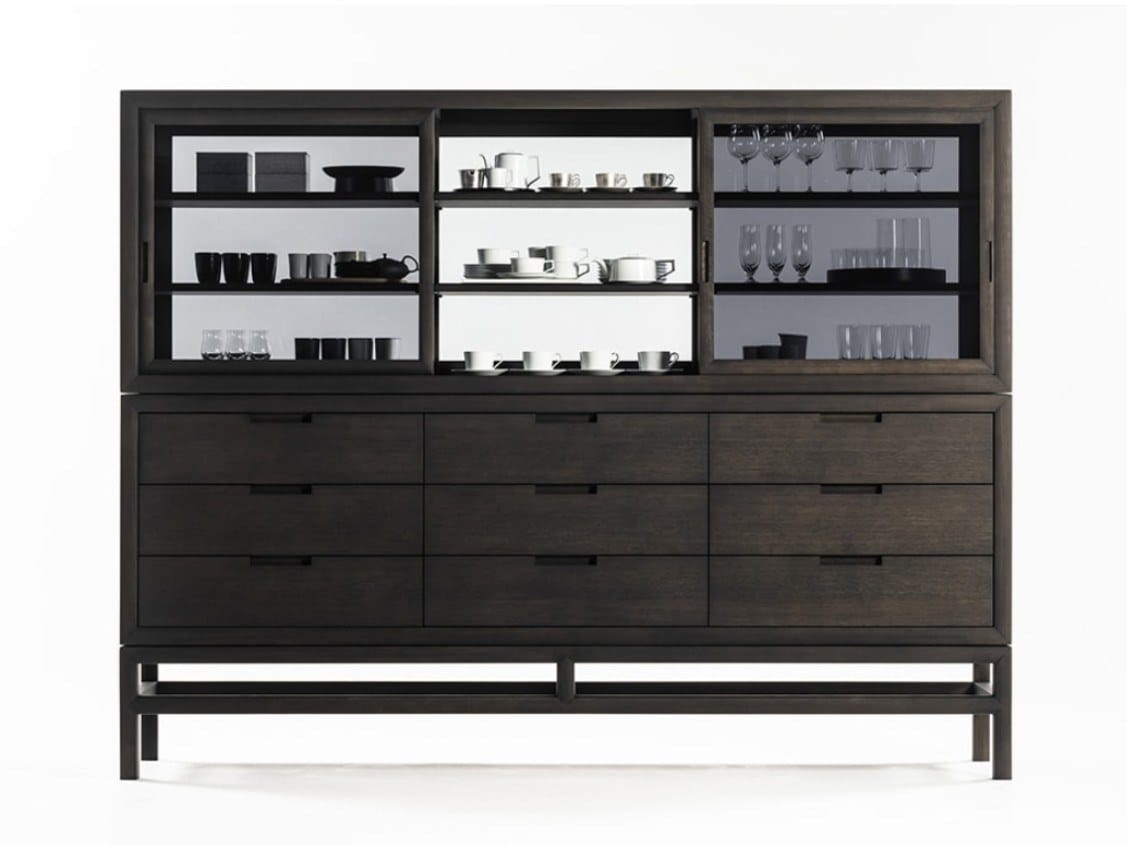 Деревянный и стеклянный шкаф с ящиками DE PADOVA Silent ARCH-00061257 - Вид №6