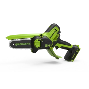 Пила цепная аккумуляторная Greenworks G24MCS10, 24 В Li-Ion 1x2 Ач