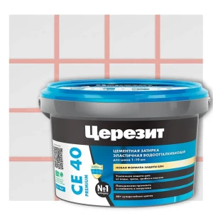 ЦЕРЕЗИТ CE 40 Эластичная затирка для швов цвет Роса 2 кг 12778338