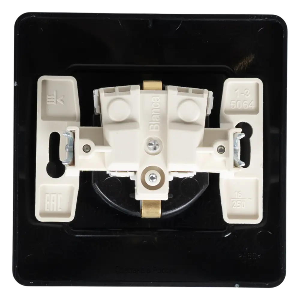 Розетка встраиваемая Systeme Electric Blanca с заземлением цвет антрацит STLM-2061628 - Вид №4