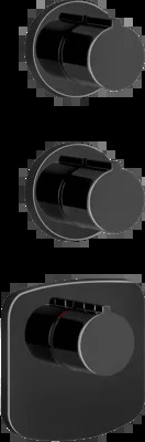 Смеситель для душа 43234 706 Gessi Ventaglio ЧЕРНЫЙ МЕТАЛЛ PVD