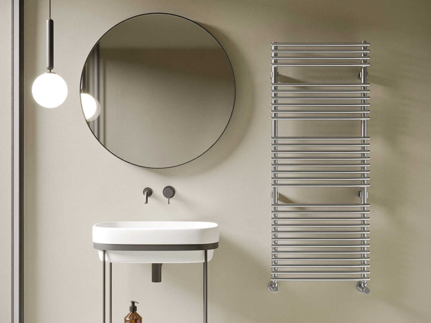 Хромированный стальной радиатор для ванной комнаты Irsap флейта ARCH-00034524