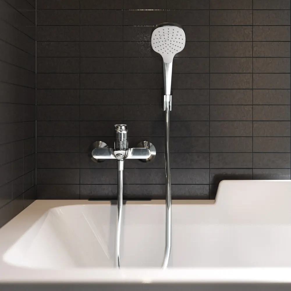 Смеситель для ванны Hansgrohe Logis однорычажный цвет хром STLM-2044289 - Вид №4