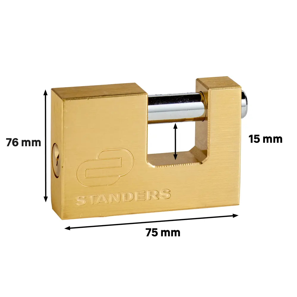 Замок гаражный Standers 75x50 мм, медь STLM-2115181 - Вид №5
