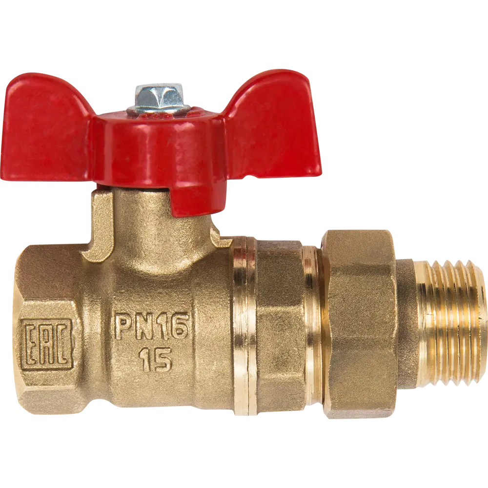 Шаровой кран Valfex с американкой для систем водоснабжения и отопления 83587774 STLM-0042209 - Вид №1
