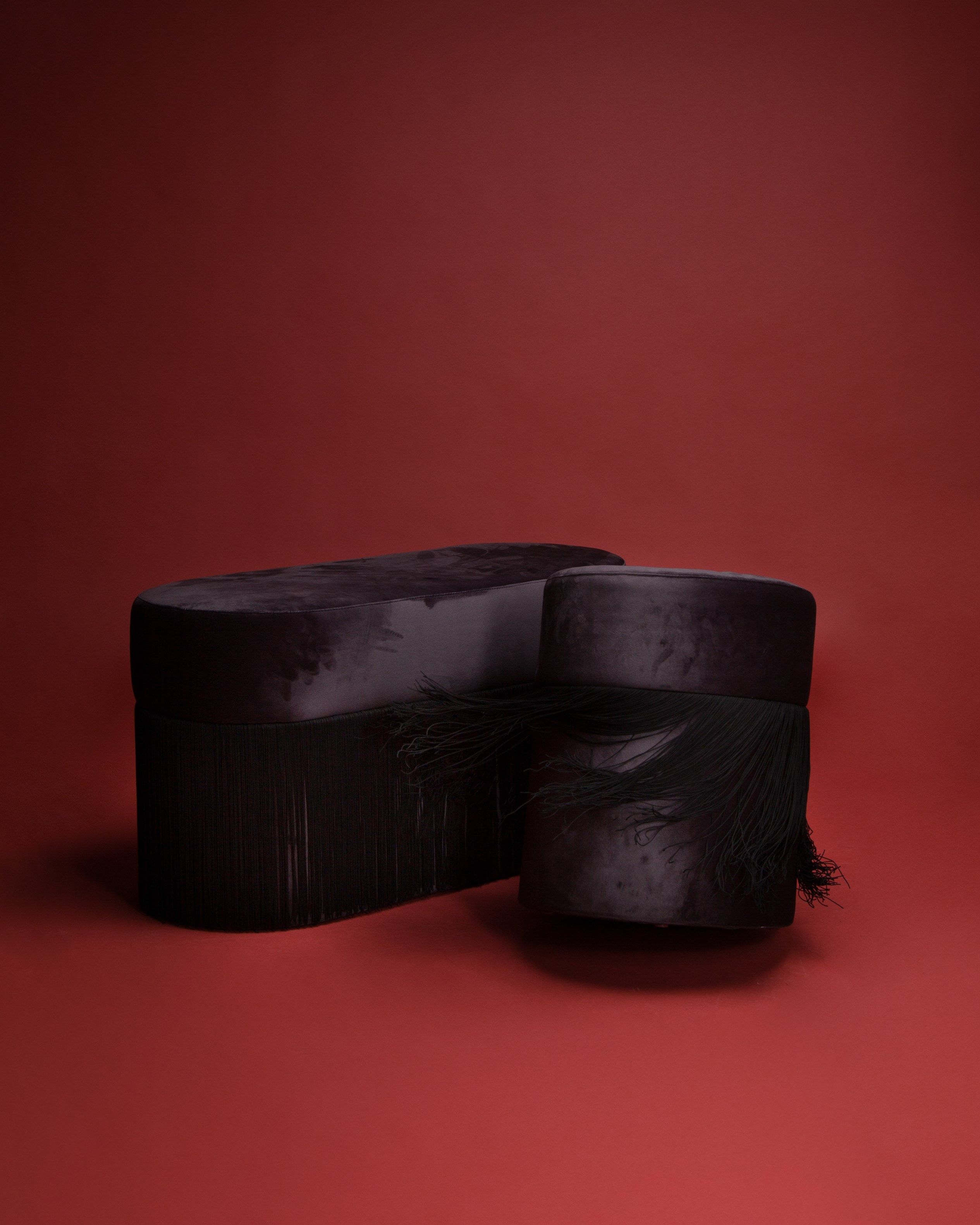 Прямоугольный бархатный пуф Houtique Pill Pouff ARCH-00110730 - Вид №8