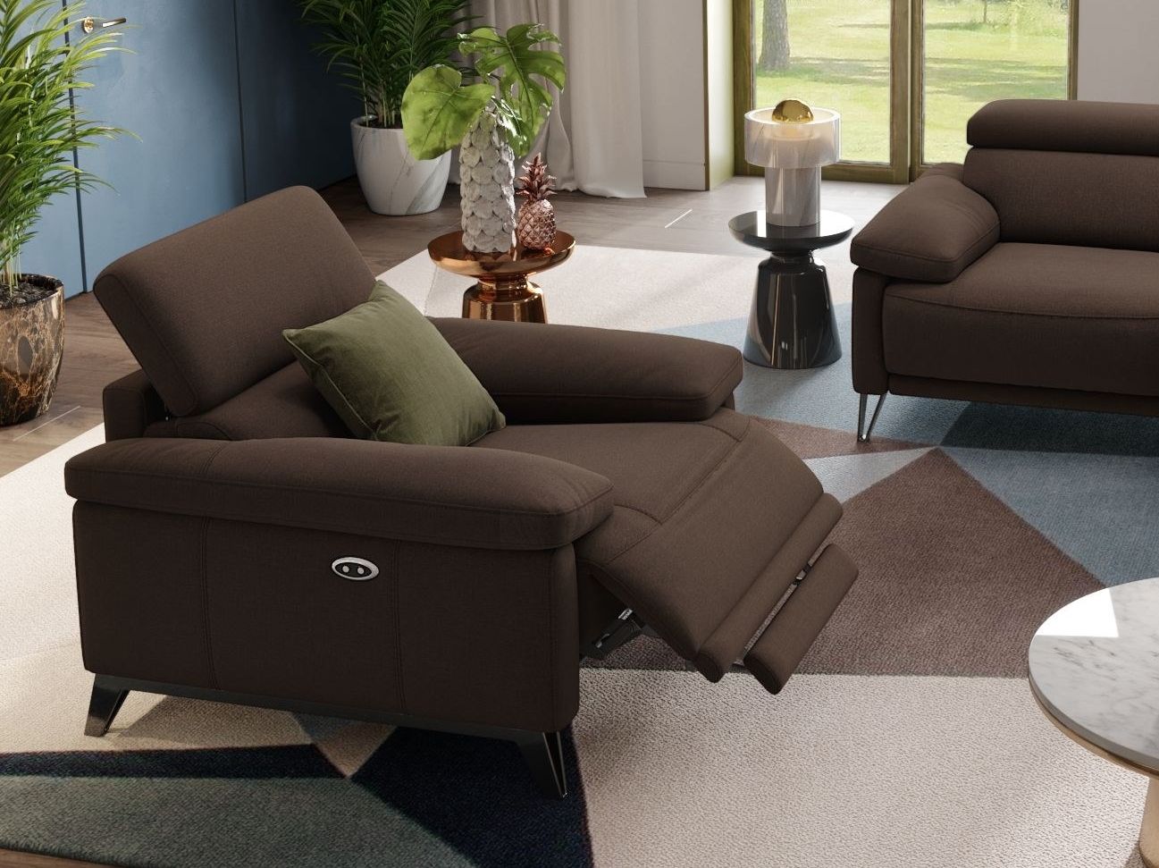 Тканевое кресло с подлокотниками Sofanella Celano ARCH-00153177 - Вид №1