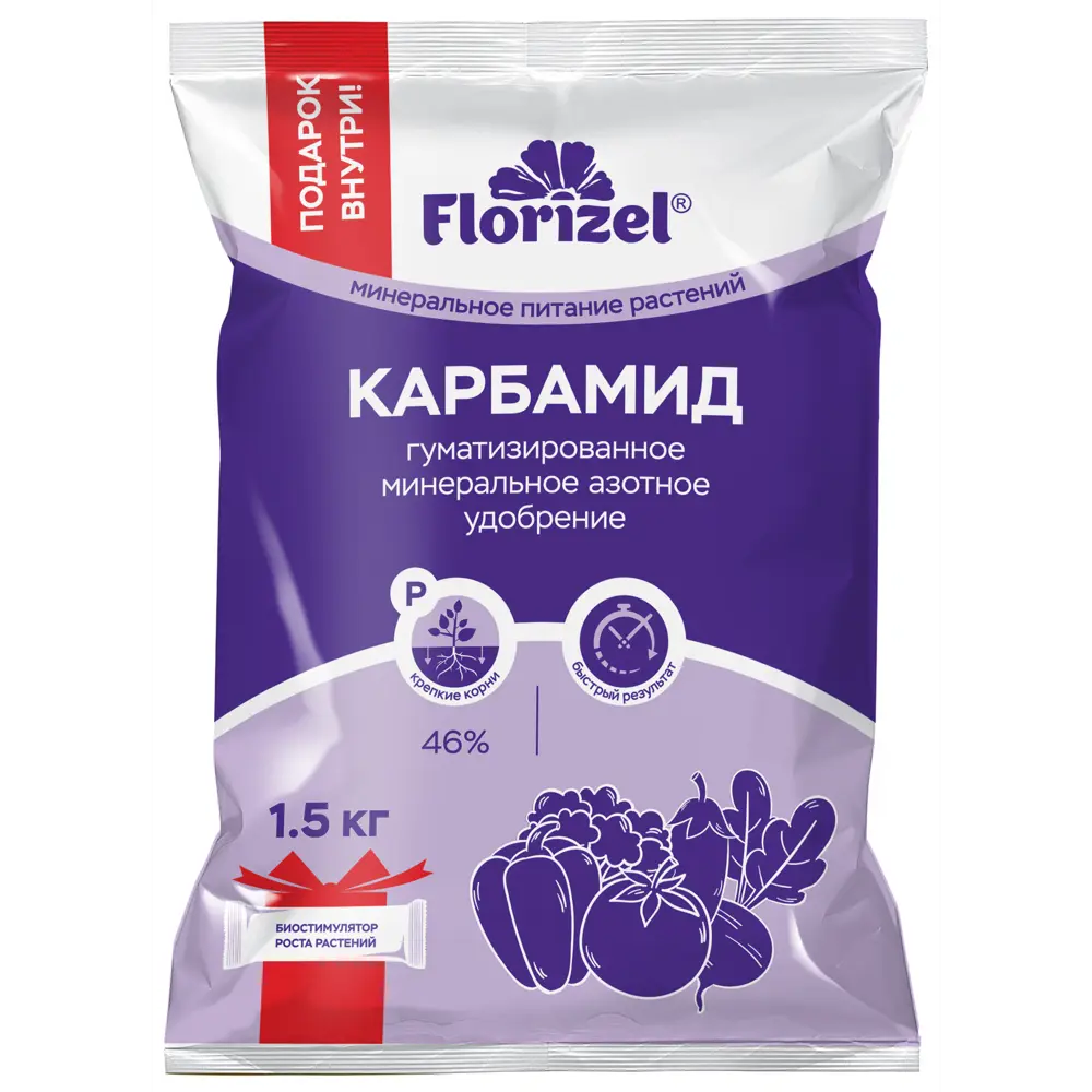 Удобрение Florizel Карбамид для растений 1.5 кг