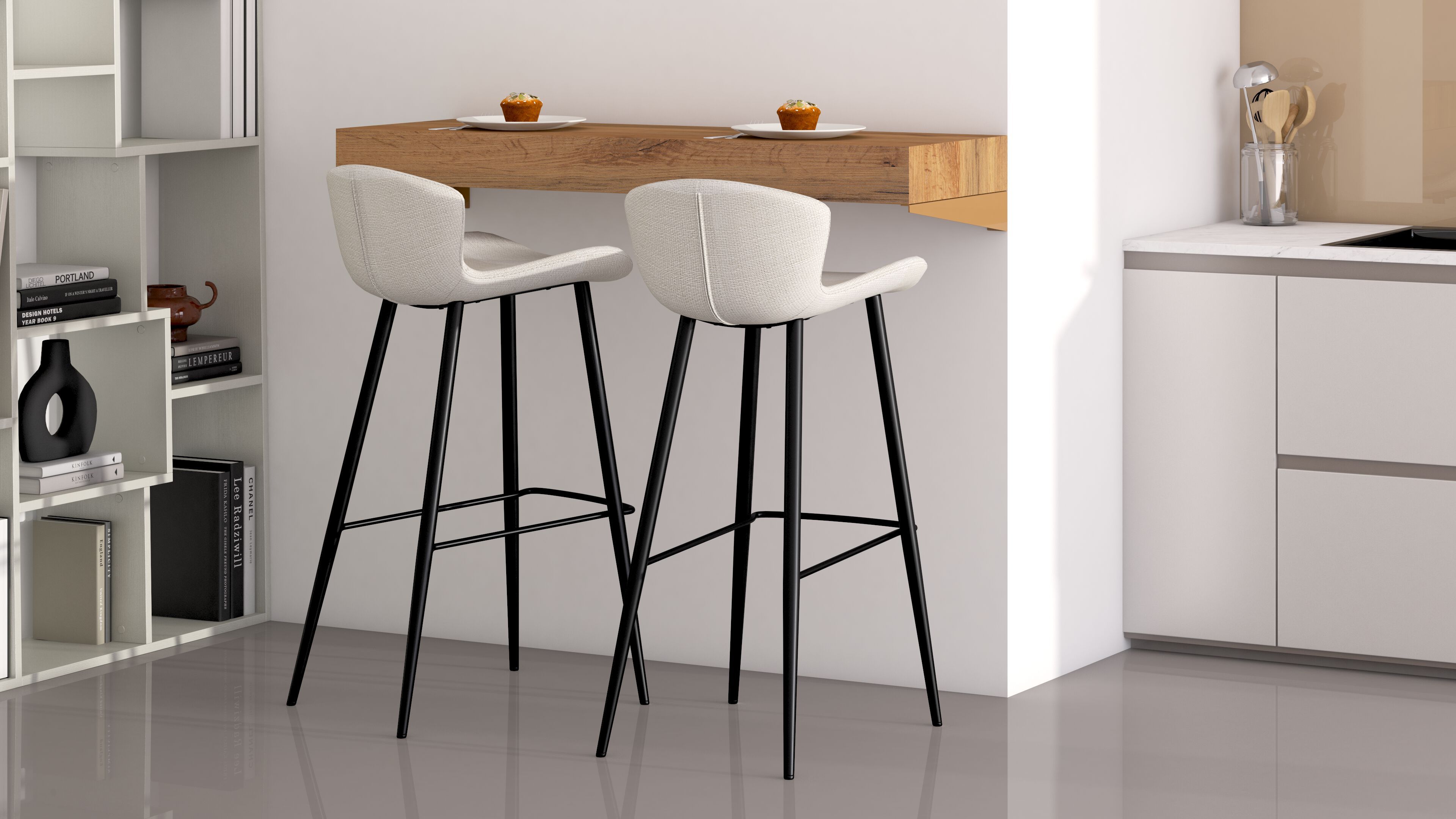 Высокий настенный стол из меламинированного дерева Mobili Fiver Evolution ARCH-00019879 - Вид №11