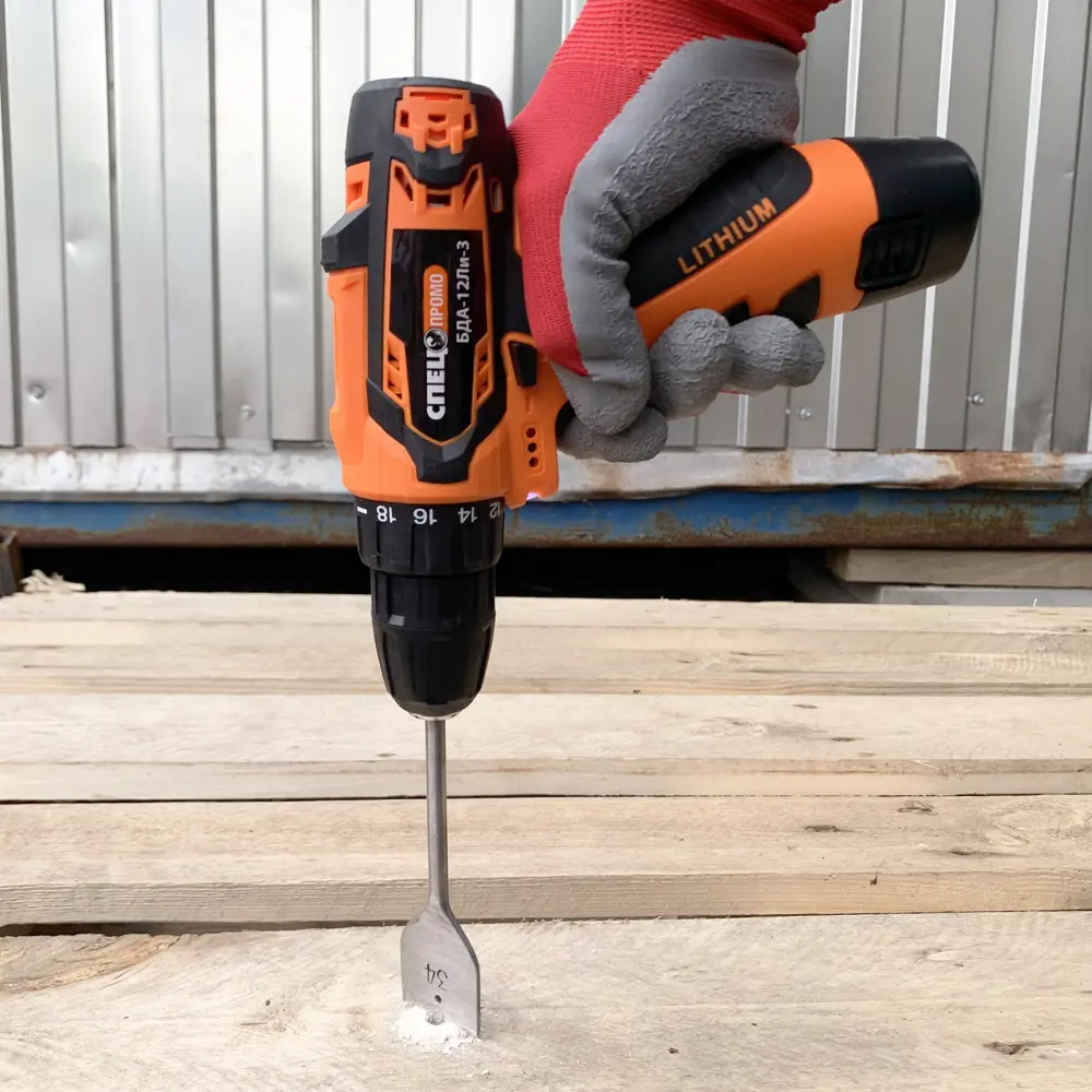 Дрель-шуруповерт аккумуляторная Спец БДА-12ЛИ-3, 12 В 2x1.5 Ач STLM-2189499 - Вид №9