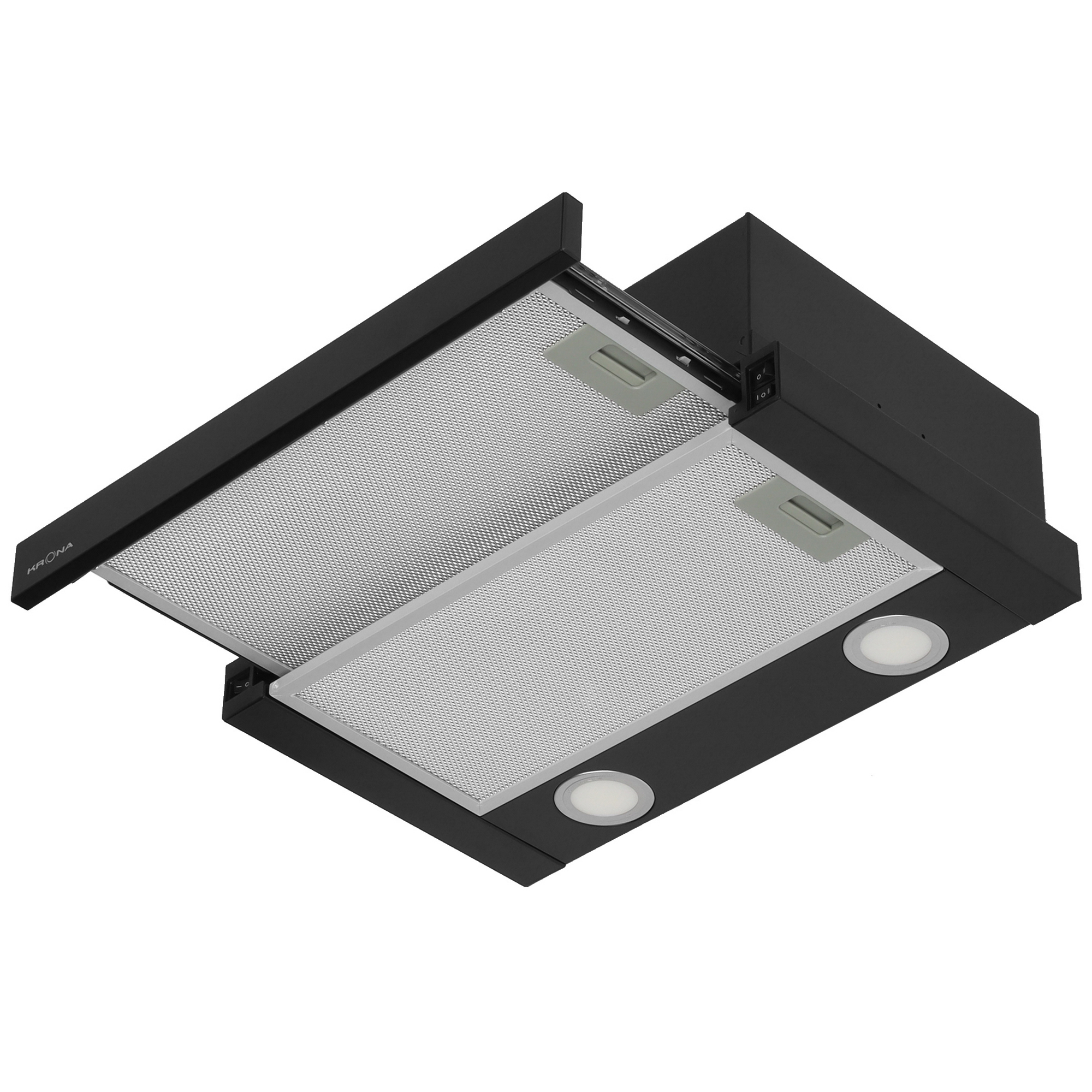 9063329 Вытяжка телескопическая KRONA KAMILLA T 500 черный/серый STDN-0013056 - Вид №2