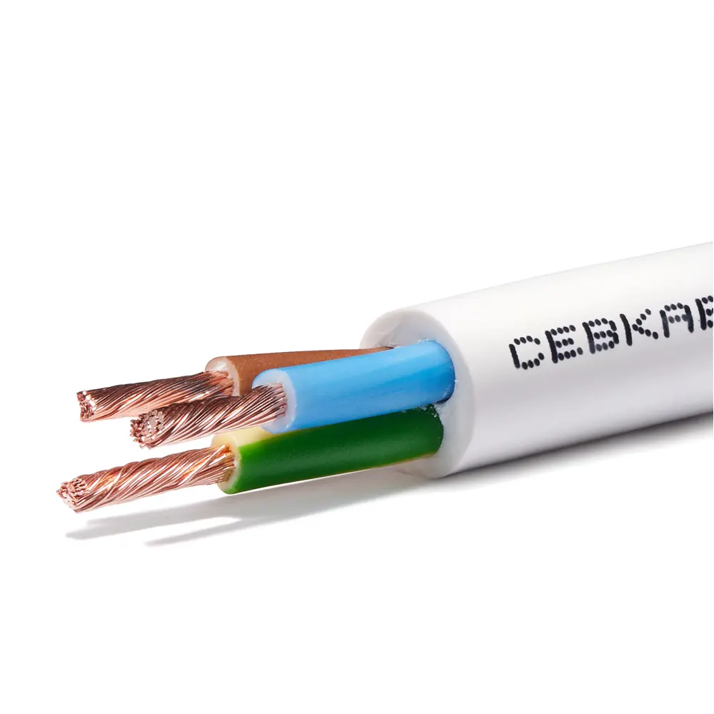 Провод Севкабель ПВС 3x1.5 5 м ГОСТ цвет белый STLM-2167016 - Вид №1