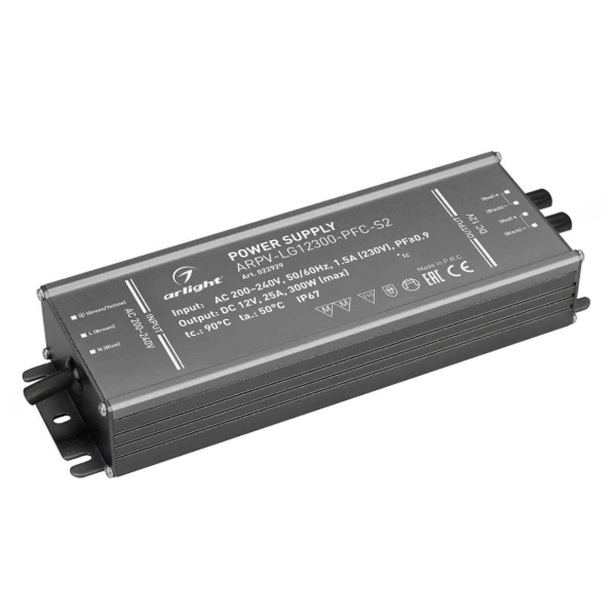 022929(1) Блок питания -LG12300-PFC-S2 12V 300W IP67 Arlight ARPV